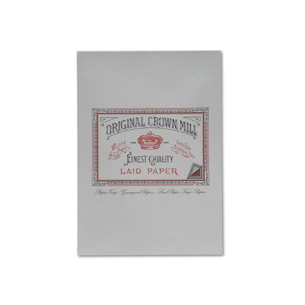 Bloc Notes A5 Papier Vierge Gris Original Crown Mill