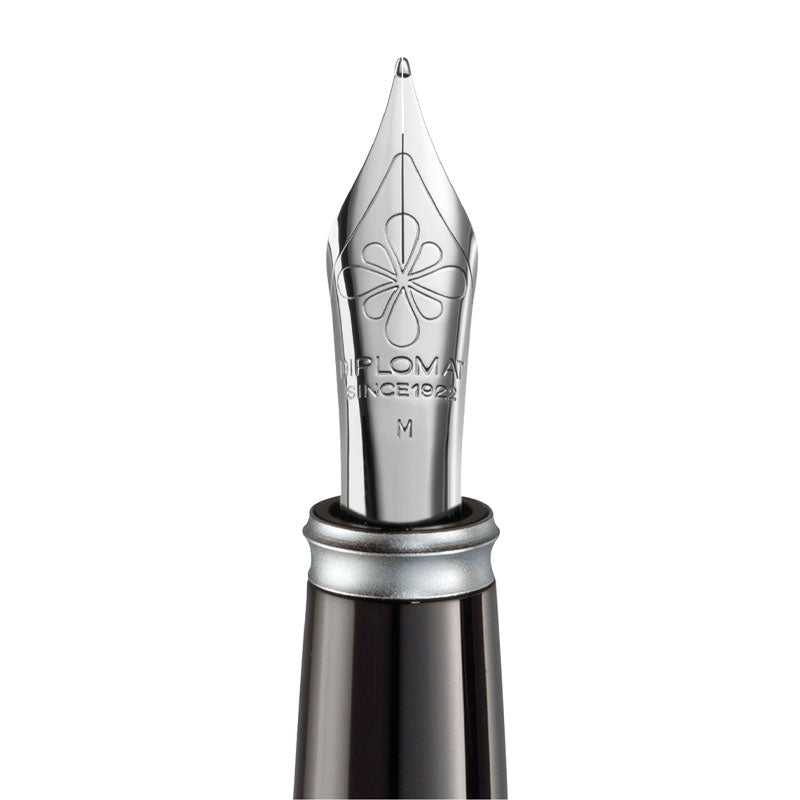 Bloc-Plume Excellence A2 Acier Chrome Mat Diplomat