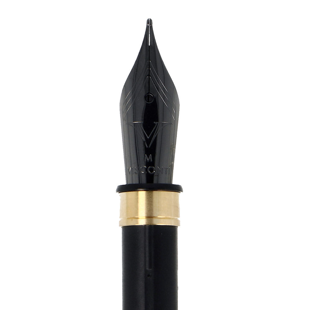 Bloc-Plume Large A70 Acier Noir Visconti