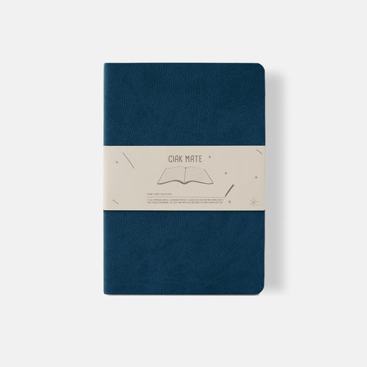 Carnet Souple Ligné Mate 12x17 Bleu Marine Ciak