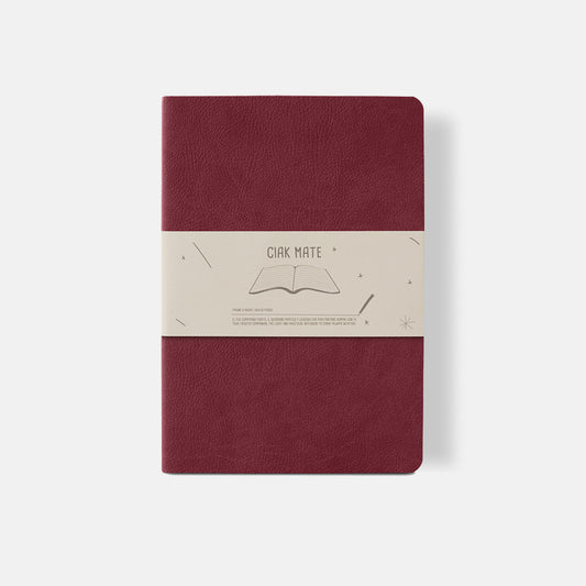 Carnet Souple Ligné Mate 12x17 Rouge Ciak