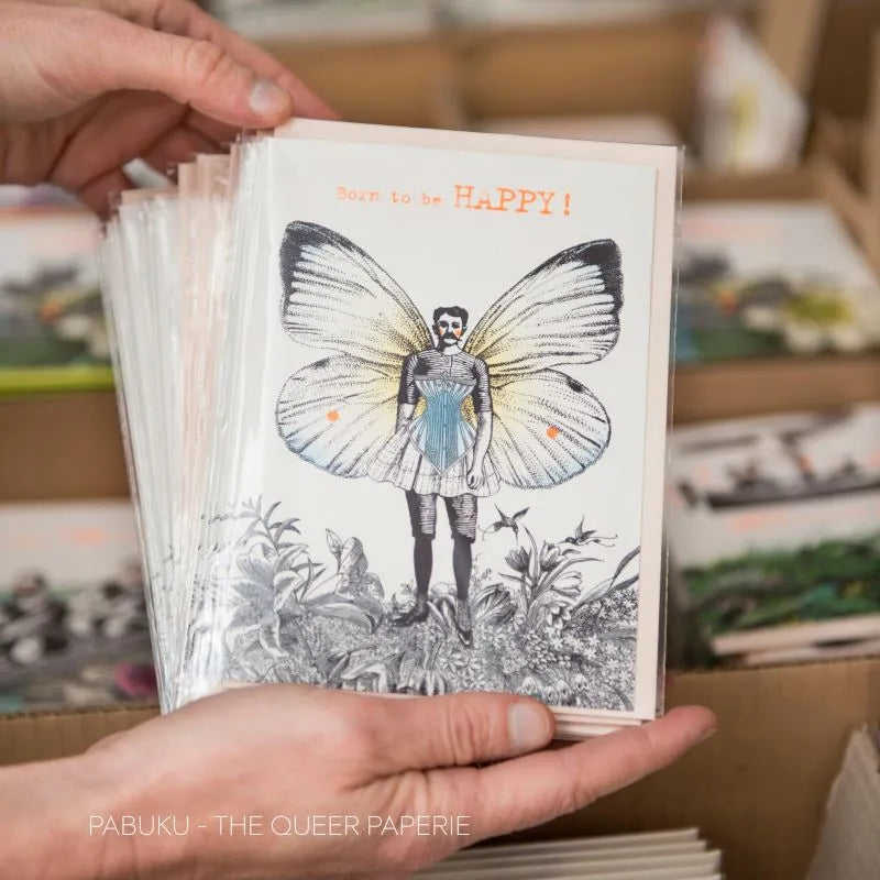 Carte de Vœux Born to be Happy! Pabuku