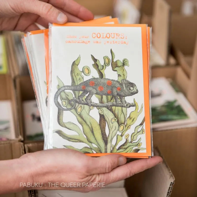 Carte de Vœux Show your Colours Pabuku