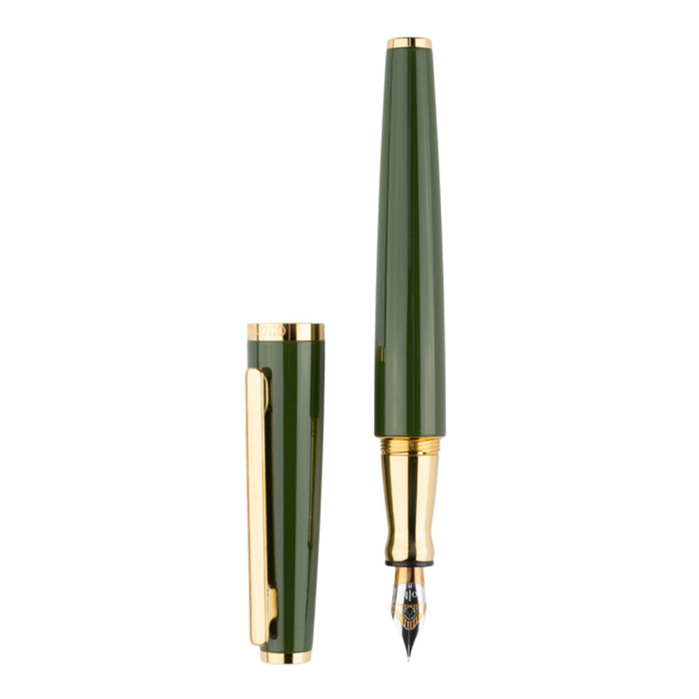 Stylo-Plume Design 06 Vert Doré Brillant F Otto Hutt