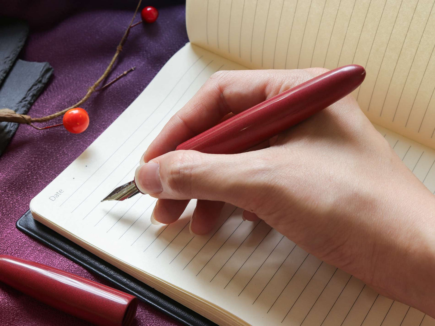 Stylo Plume Dream Pen True Ebonite Sand Red Wancher