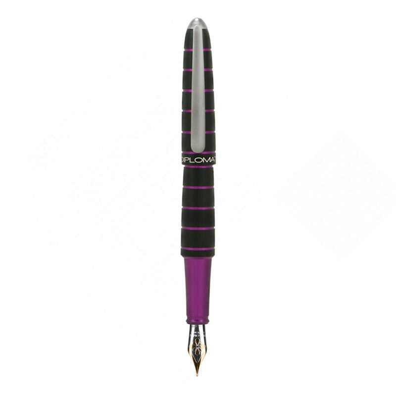 Stylo-Plume Elox Ring Noir/Violet 14 Carats Diplomat