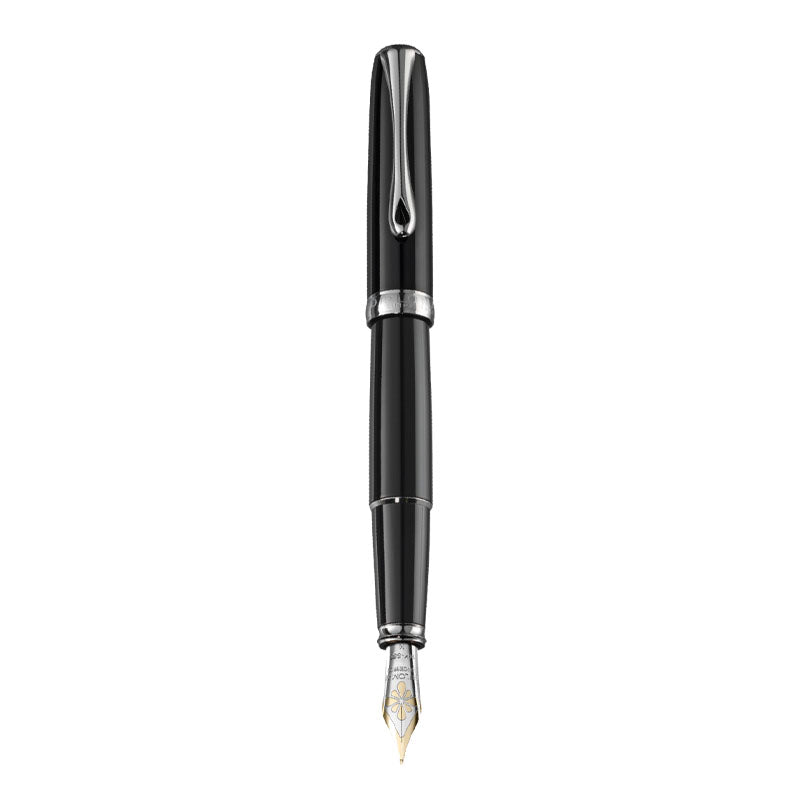 Stylo-Plume Excellence A2 Noir Laqué 14 Carats Diplomat