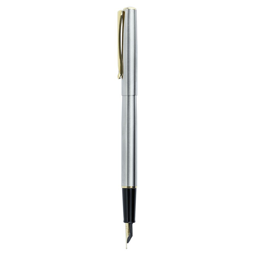Stylo-Plume Traveller Acier Inoxydable Doré Diplomat