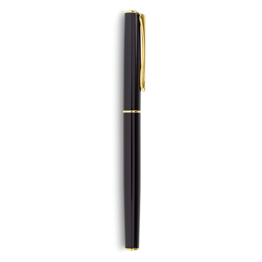 Stylo-Plume Traveller Noir Laqué/Doré Diplomat
