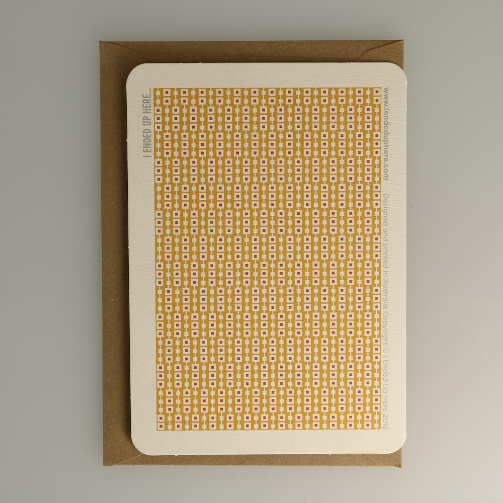 Carte de Vœux 5 de Pique I Ended Up Here