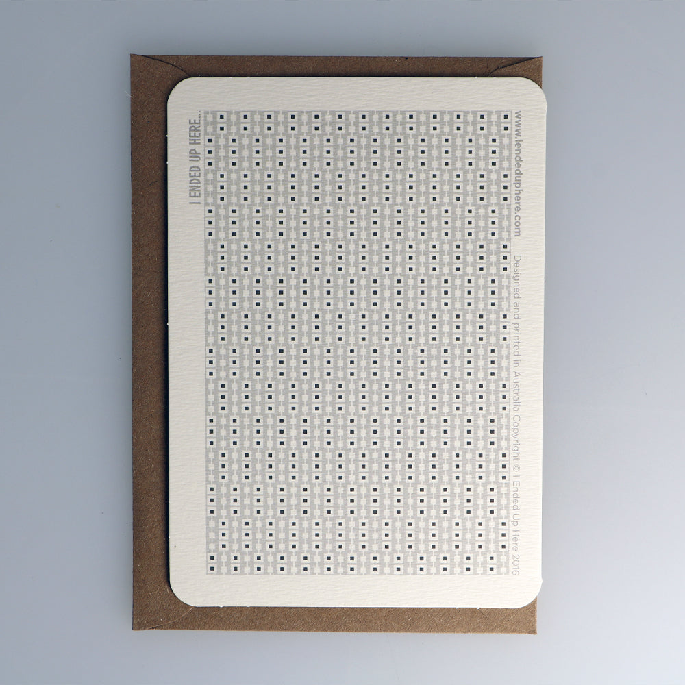 Carte de Vœux Roi de Pique I Ended Up Here