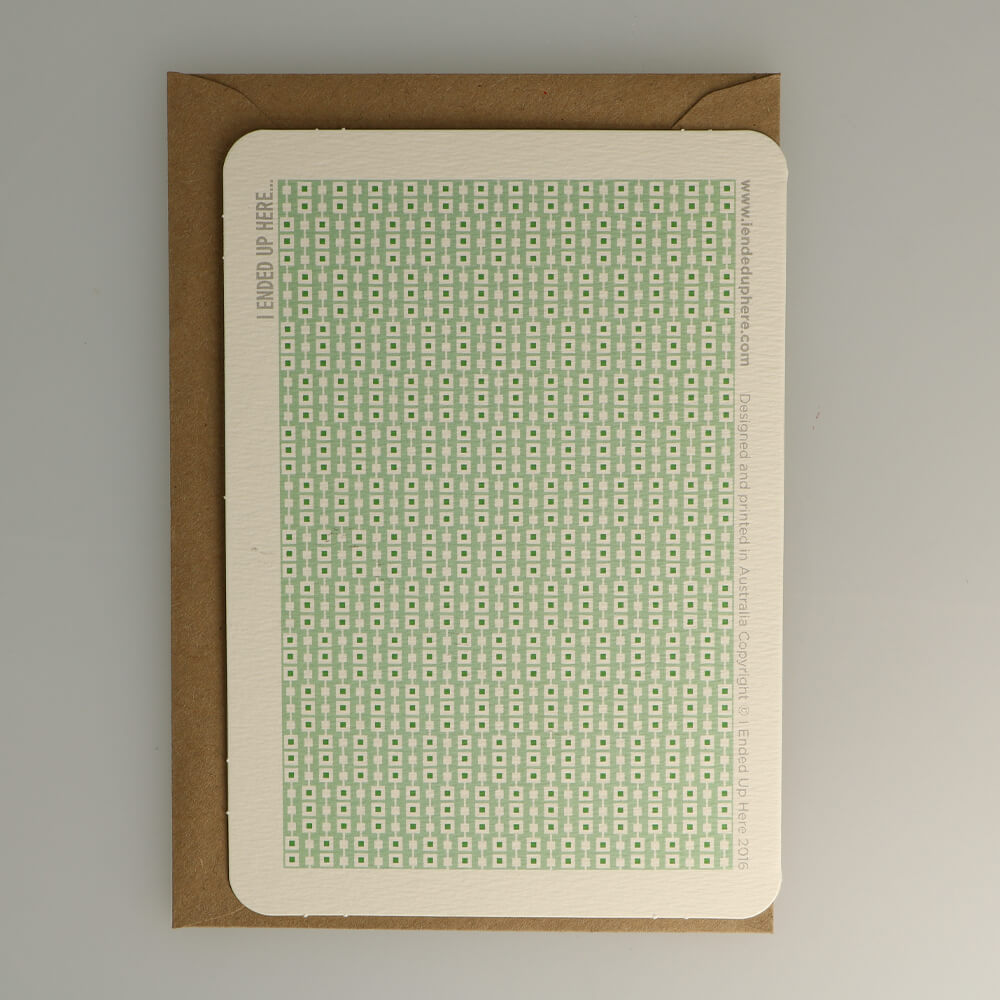 Carte de Vœux 9 de Pique I Ended Up Here