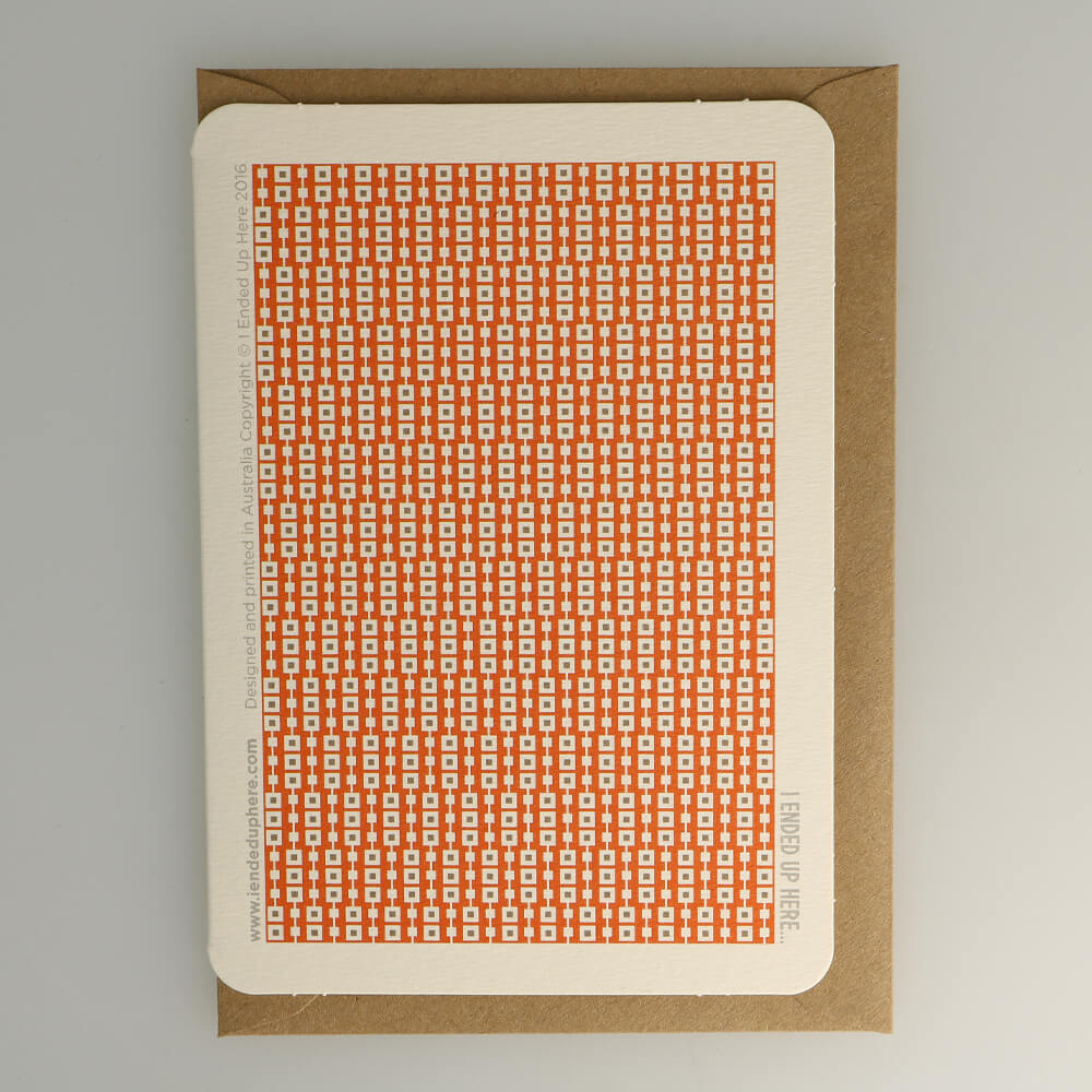 Carte de Vœux 4 de Carreau #2 I Ended Up Here