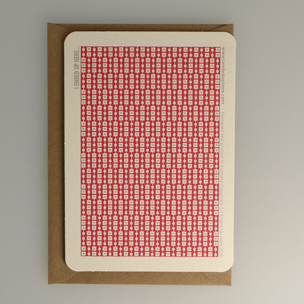 Carte de Vœux 6 de Cœur I Ended Up Here