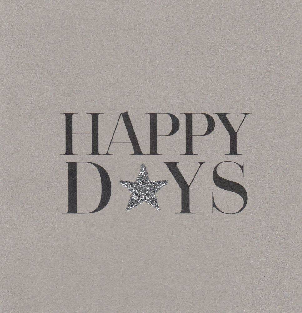 Carte de Voeux Happy Days English Graphics