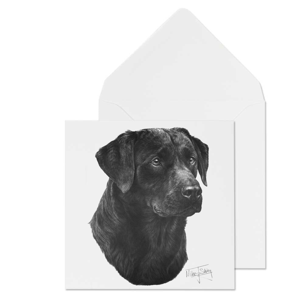 Carte de Vœux Mike Sibley Labrador Noir #1 C&S Products