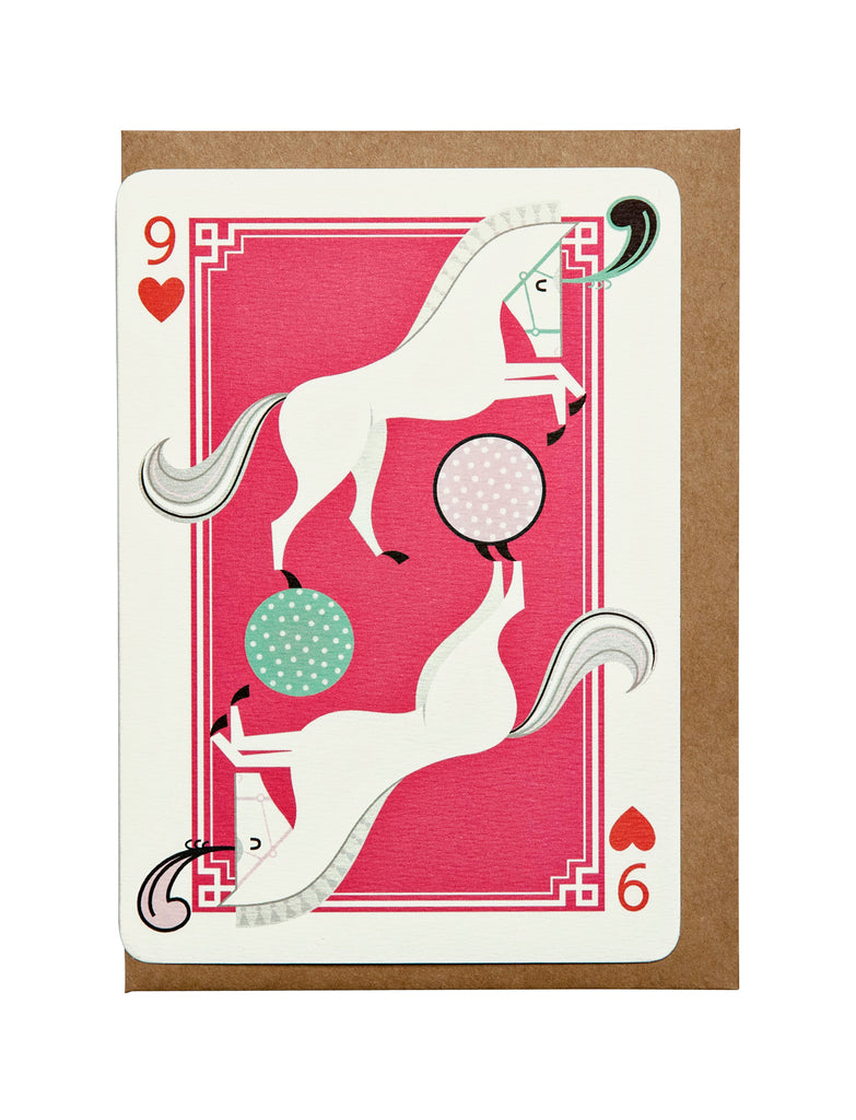 Carte de Vœux 9 de Coeur I Ended Up Here