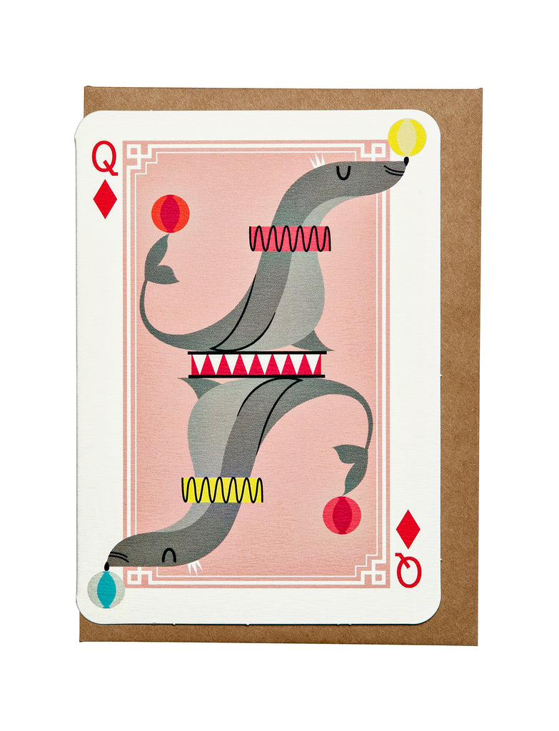 Carte de Vœux Reine de Carreau #1 I Ended Up Here
