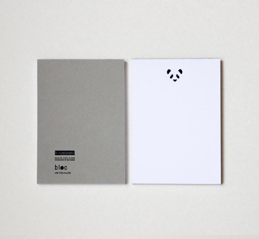 Bloc-Notes A6 Panda Le Typographe