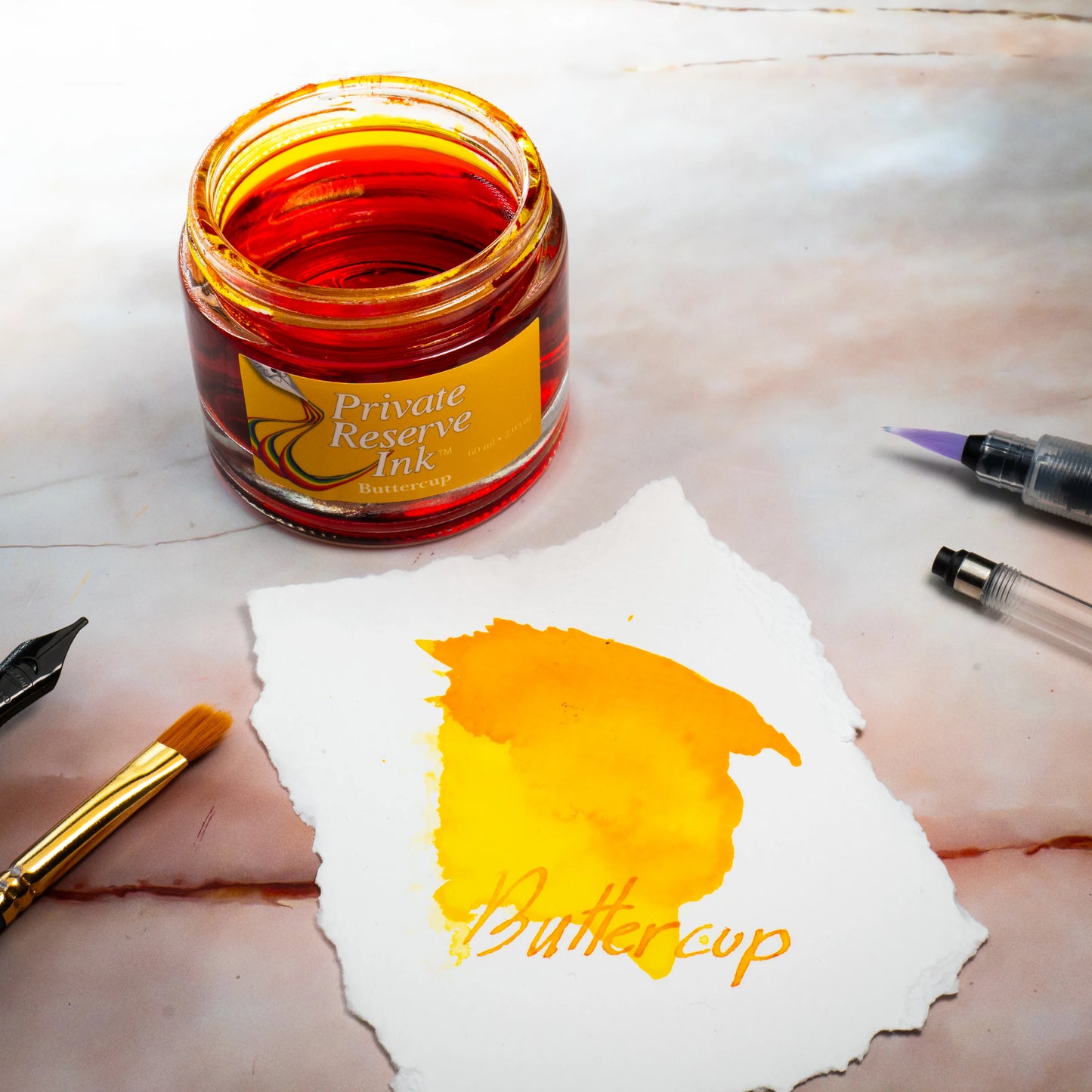 12 Cartouches pour Stylo-Plume Buttercup Private Reserve Ink