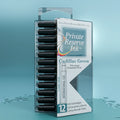 12 Cartouches pour Stylo-Plume Cadillac Green Private Reserve Ink