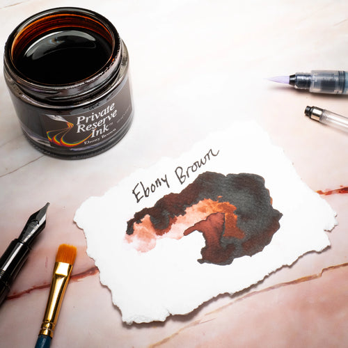 12 Cartouches pour Stylo-Plume Ebony Brown Private Reserve Ink
