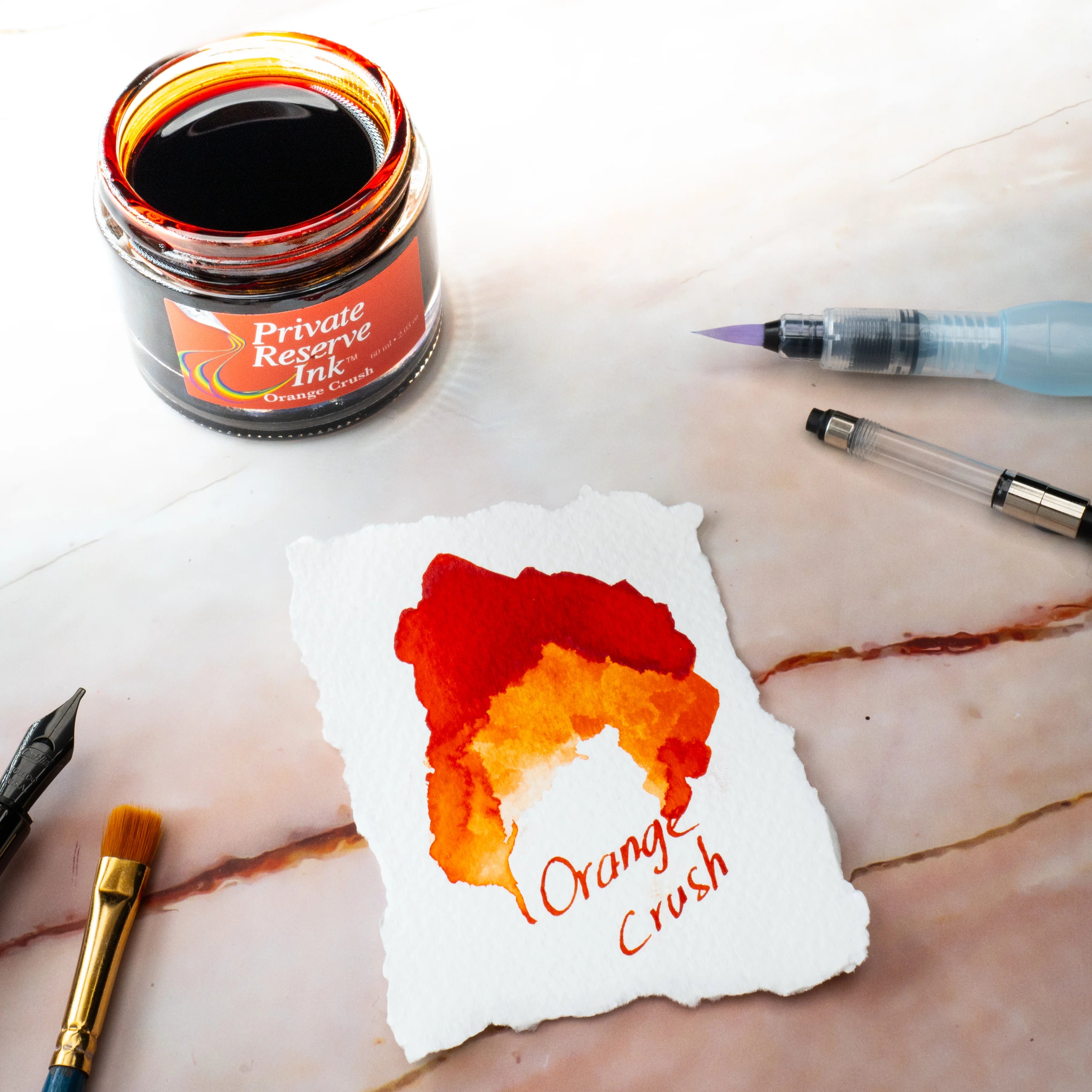 12 Cartouches pour Stylo-Plume Orange Crush Private Reserve Ink