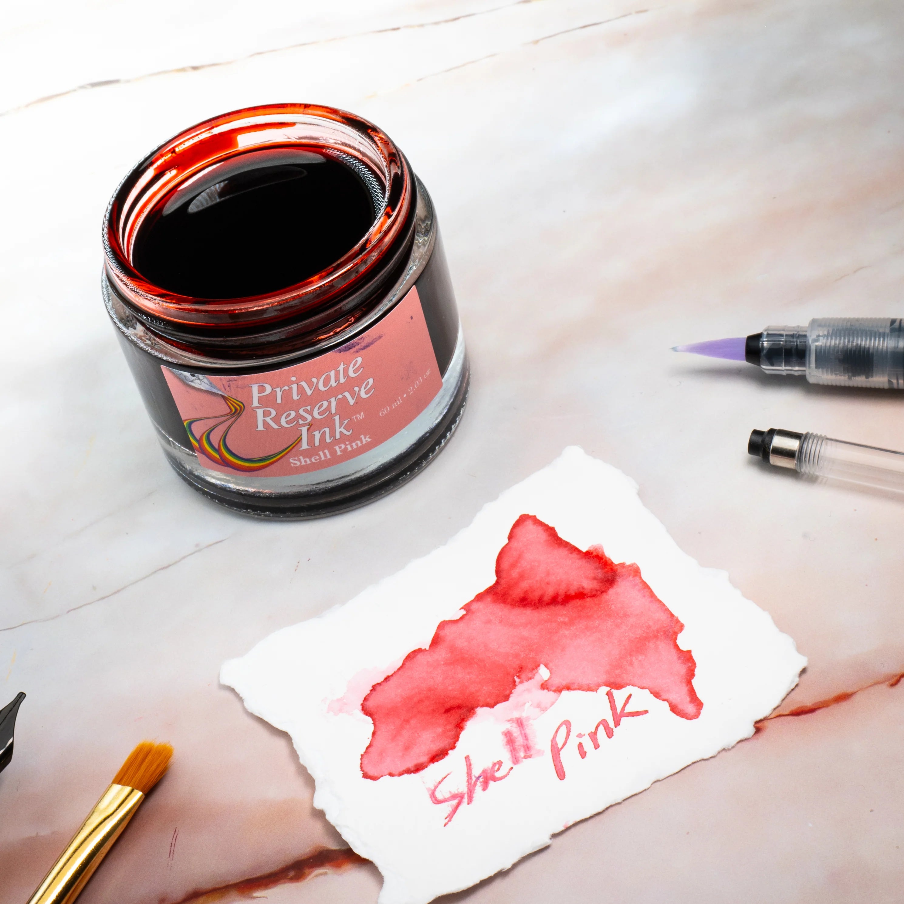 12 Cartouches pour Stylo-Plume Shell Pink Private Reserve Ink