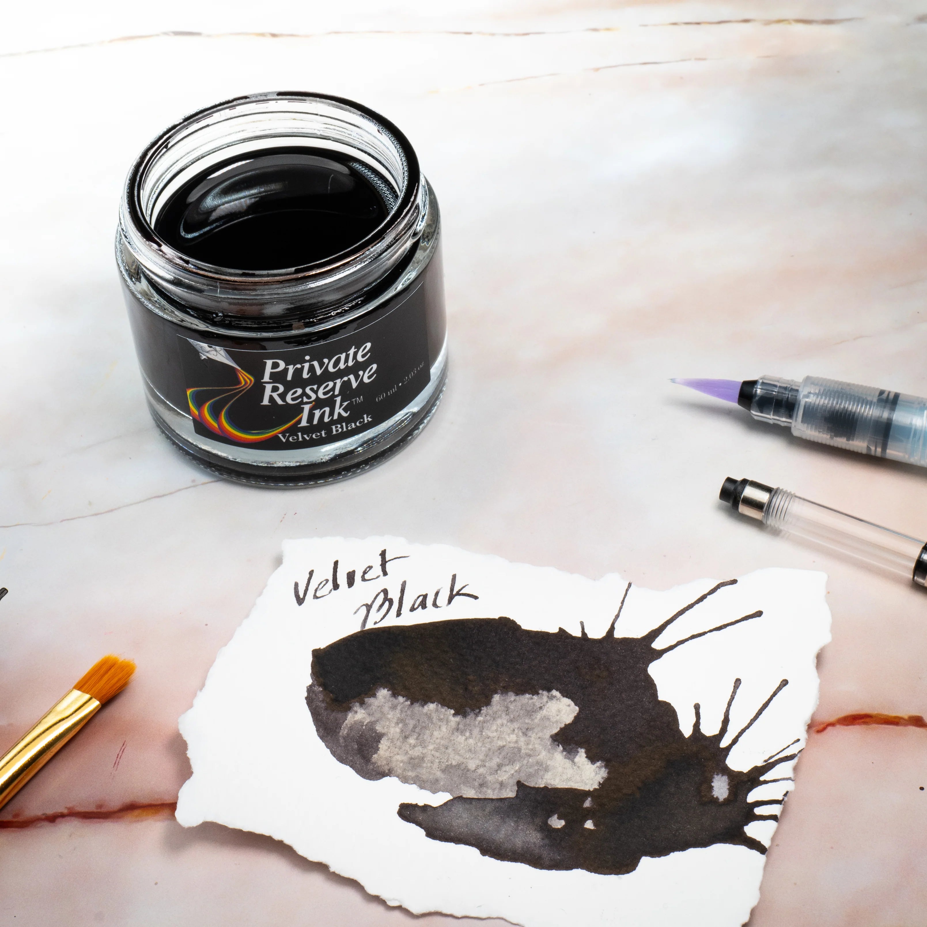 12 Cartouches pour Stylo-Plume Velvet Black Private Reserve Ink