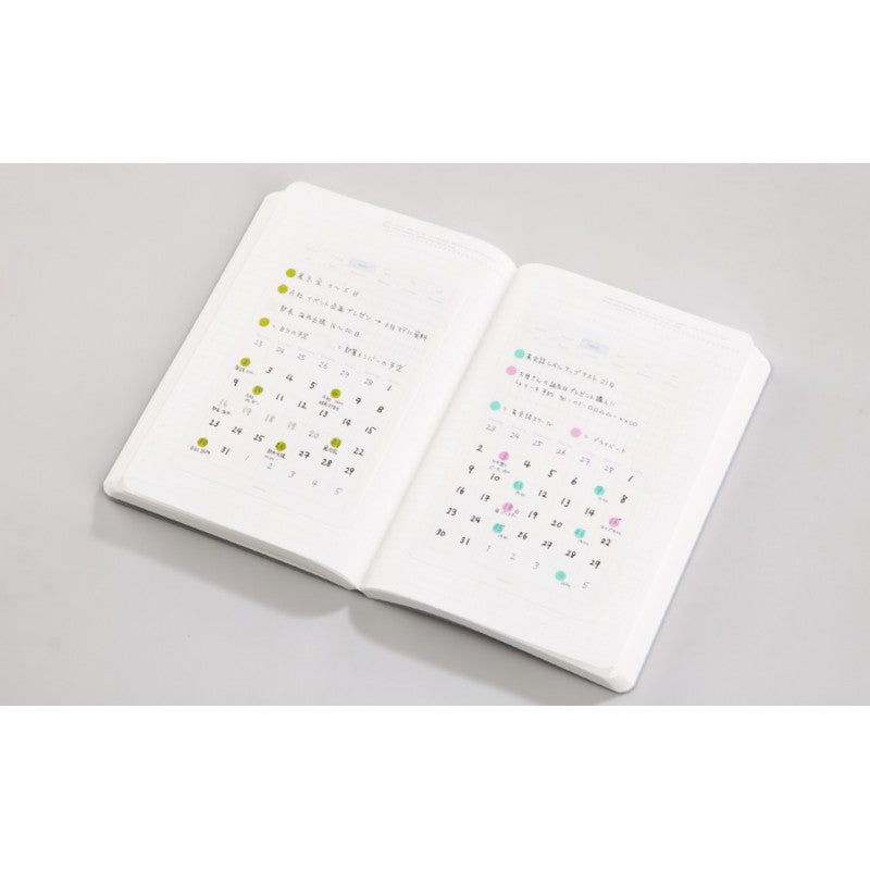 Carnet A5 à Pointillé 1/2 Année Jaune Stalogy