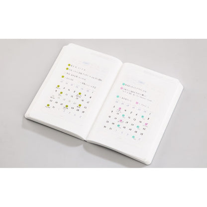 Carnet A5 à Pointillé 1/2 Année Jaune Stalogy