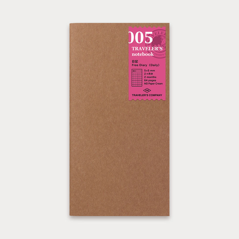 Traveler's Company Recharge Notebook 005 Agenda Journalier