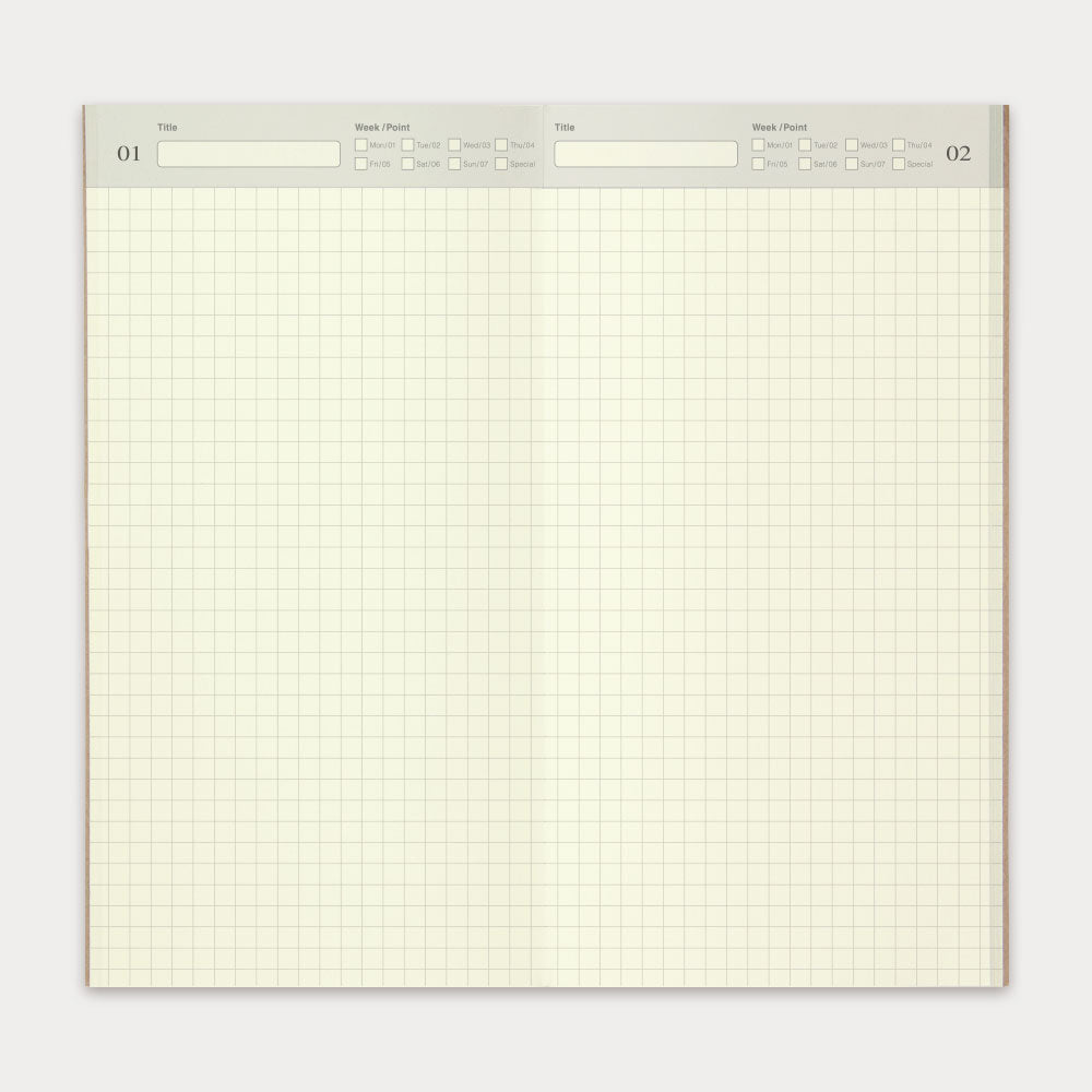 Traveler's Company Recharge Notebook 005 Agenda Journalier