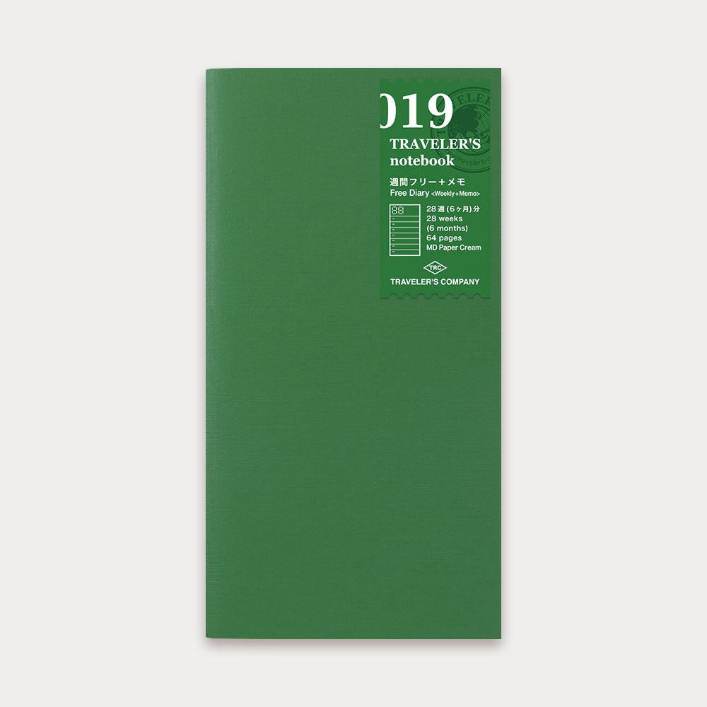 Traveler's Company Recharge Notebook 019 Agenda Semainier + Notes