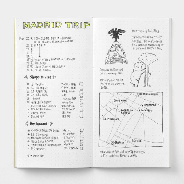 Traveler's Company Recharge Notebook 026 Pointillé