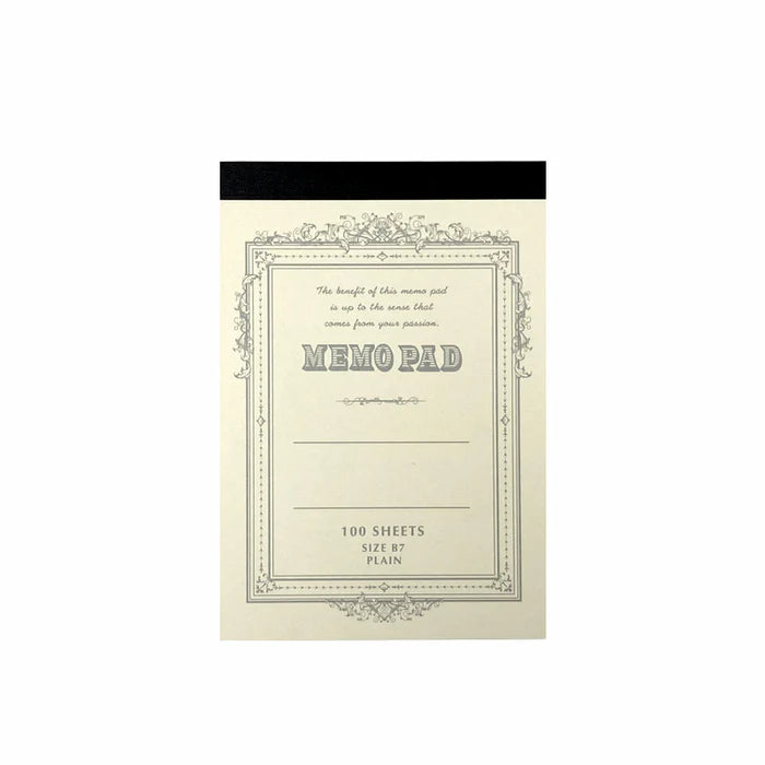 Bloc-Notes B7 à Pages Blanches Crème Daiso
