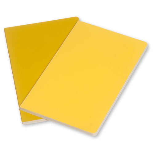 2 Cahiers Volant Pocket Lignés Jaune Moleskine