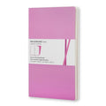 2 Cahiers Volant Grand Format Pages Blanches Rose et Magenta Moleskine