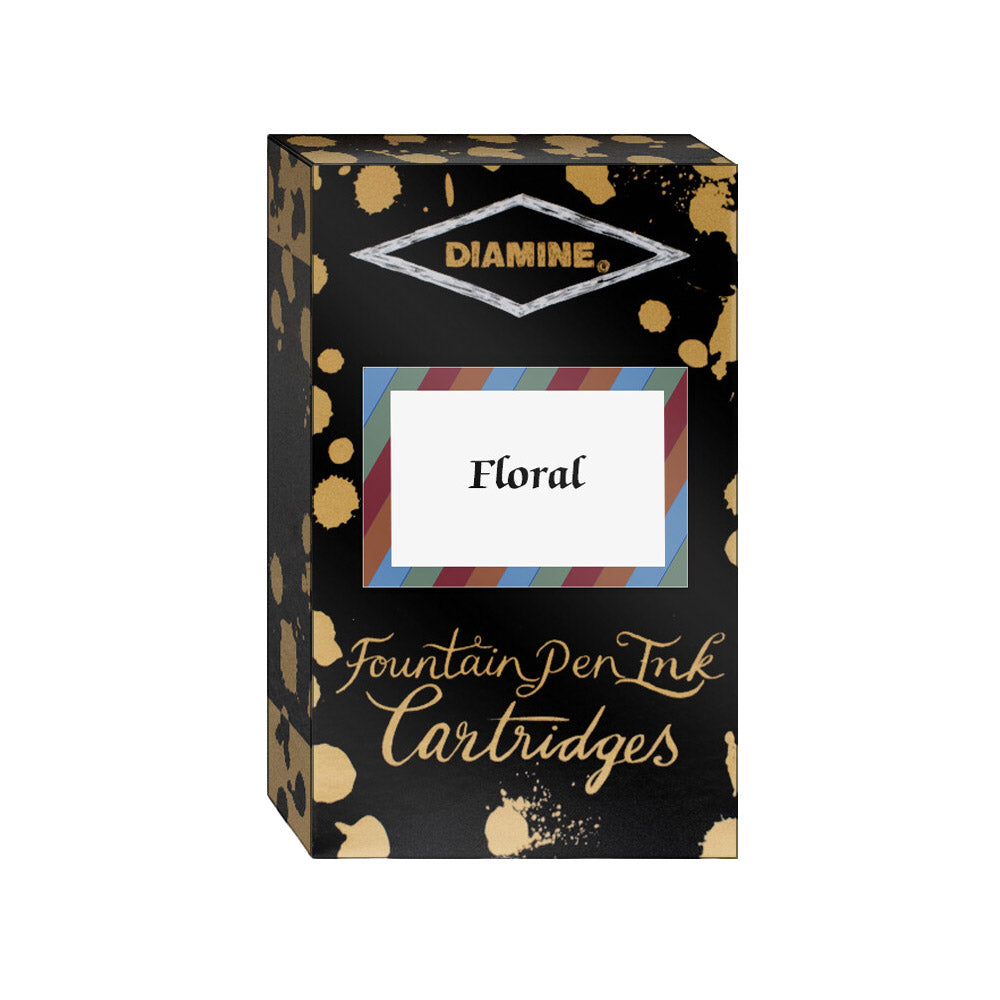 20 Cartouches pour Stylos-Plume Mix Floral Diamine