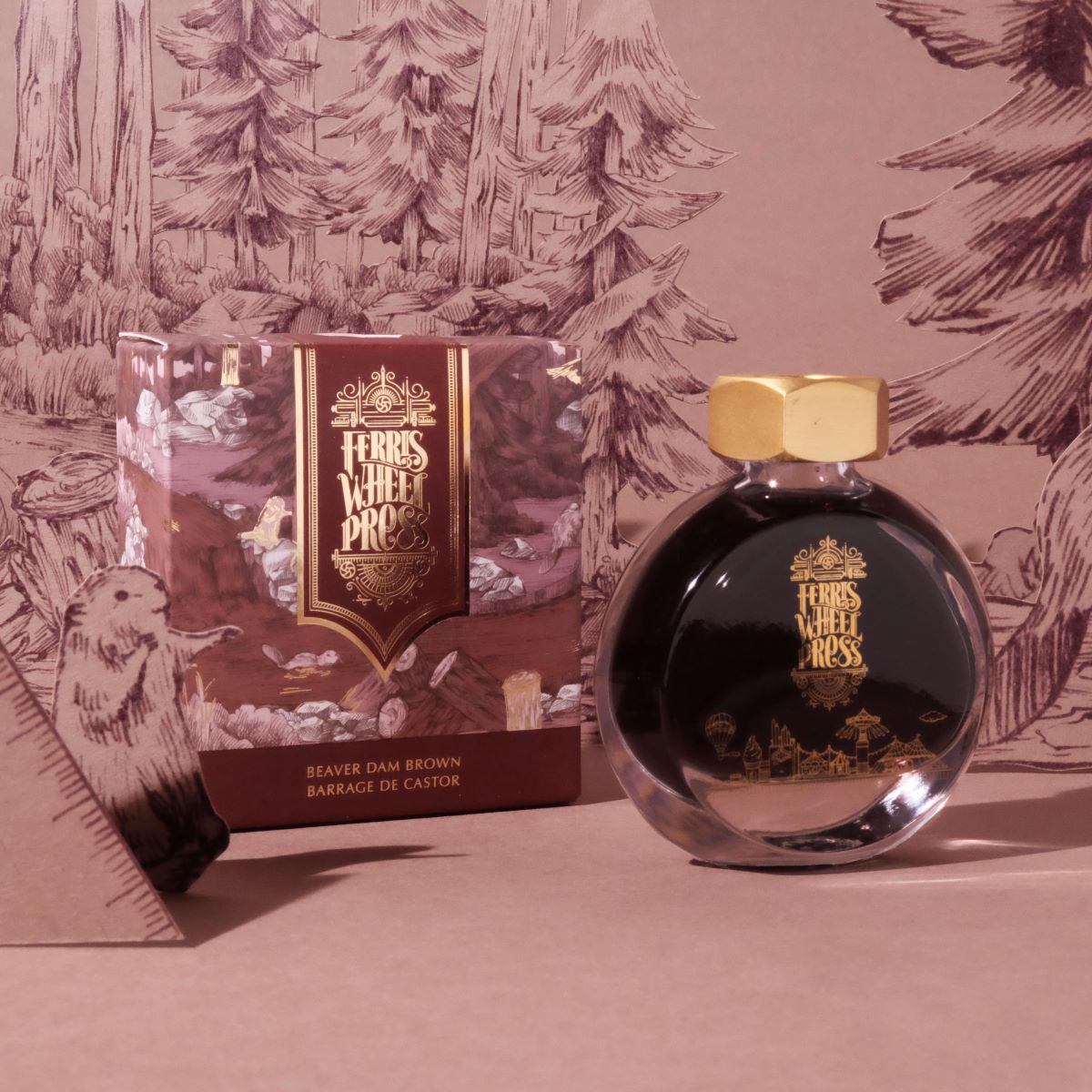 Encre Beaver Dam Brown 38ml Ferris Wheel Press