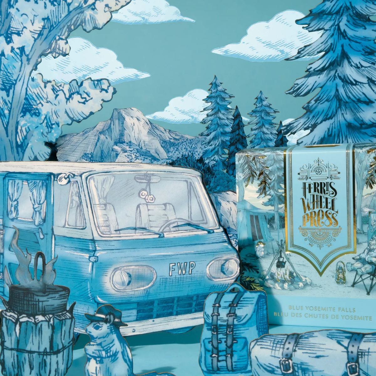 Encres pour Stylos-Plume Blue Yosemite Falls 38ml Ferris Wheel Press