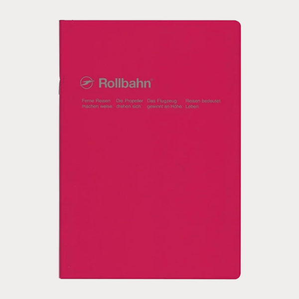 Carnet Quadrillé A5 Rollbahn Rose Foncé Delfonics