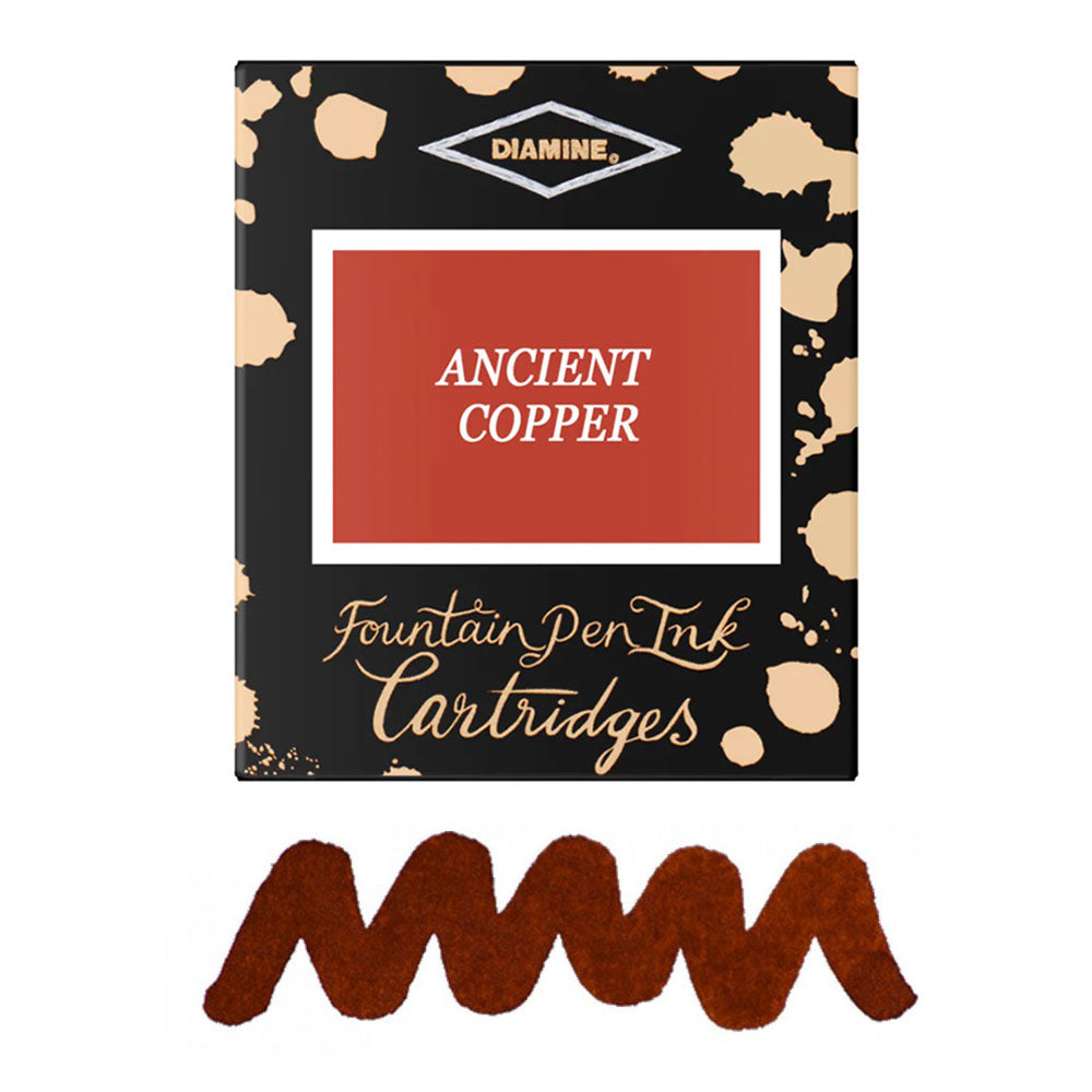 6 Cartouches pour Stylos-Plume Ancient Copper Diamine