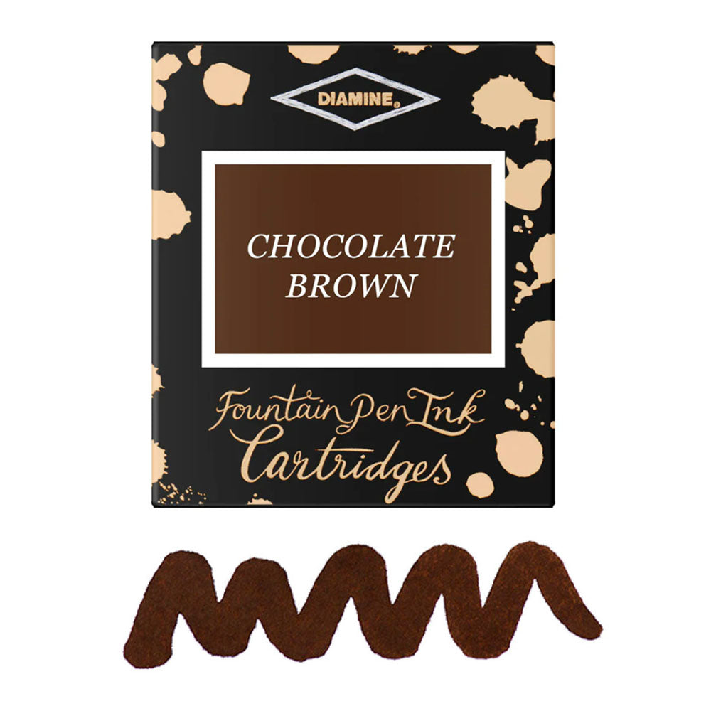6 Cartouches pour Stylos-Plume Chocolate Brown Diamine