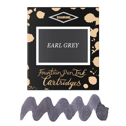 6 Cartouches pour Stylos-Plume Earl Grey Diamine
