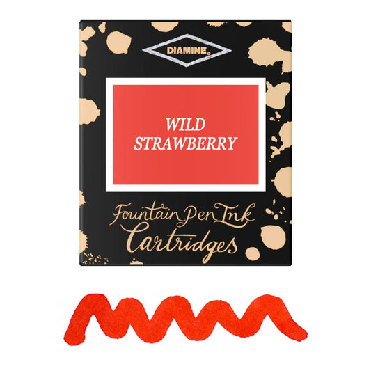 6 Cartouches pour Stylos-Plume Wild Strawberry Diamine