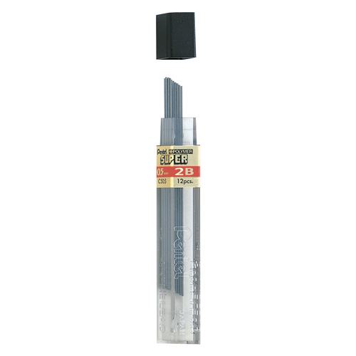 Pentel Étui de 12 Mines Hi-Polymer Super 0.5 mm