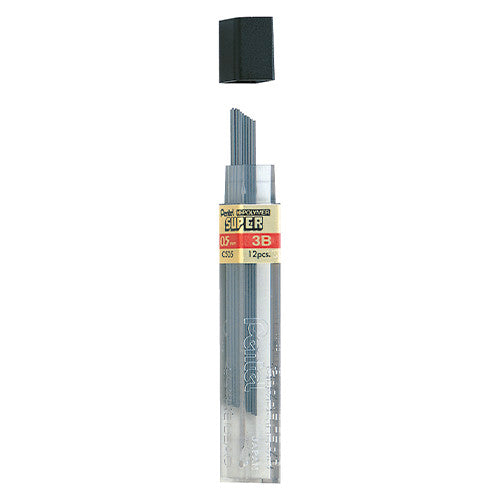 Pentel Étui de 12 Mines Hi-Polymer Super 0.5 mm