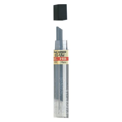Pentel Étui de 12 Mines Hi-Polymer Super 0.5 mm