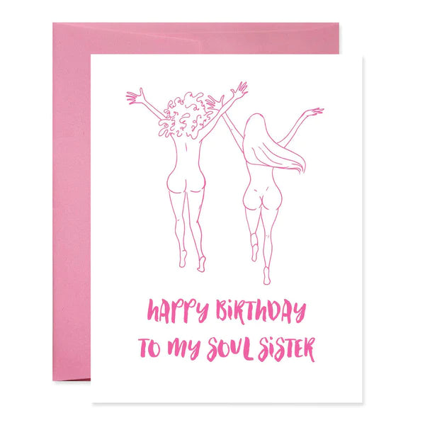 Carte postale d'anniversaire Soul Sister Birthday Good Juju Ink